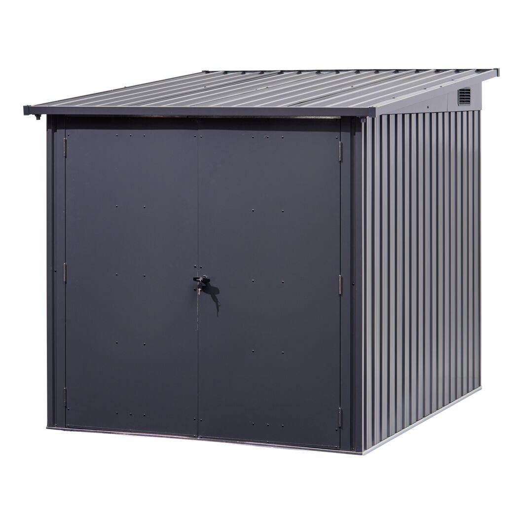 Fahrradgarage anthrazit 163 x 204 x 163 cm