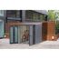Fahrradgarage anthrazit 163 x 204 x 163 cm