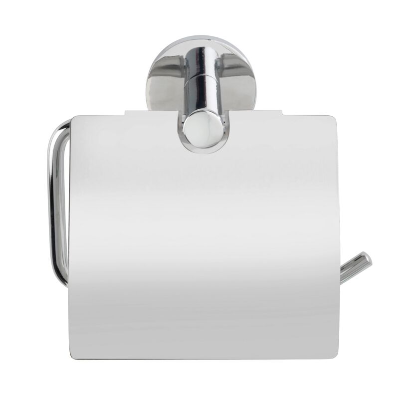 Toilettenpapierhalter 'Isera' Zinkdruckguss chromfarben mit Deckel