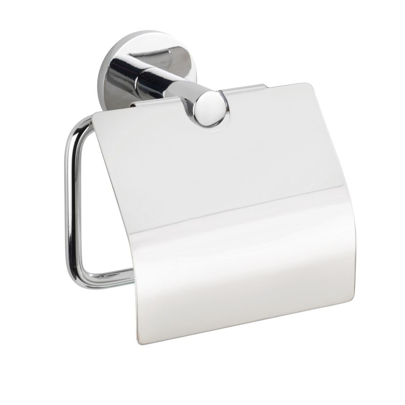 Toilettenpapierhalter 'Isera' Zinkdruckguss chromfarben mit Deckel
