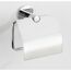 Toilettenpapierhalter 'Isera' Zinkdruckguss chromfarben mit Deckel