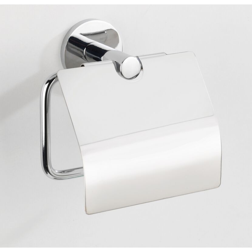 Toilettenpapierhalter 'Isera' Zinkdruckguss chromfarben mit Deckel