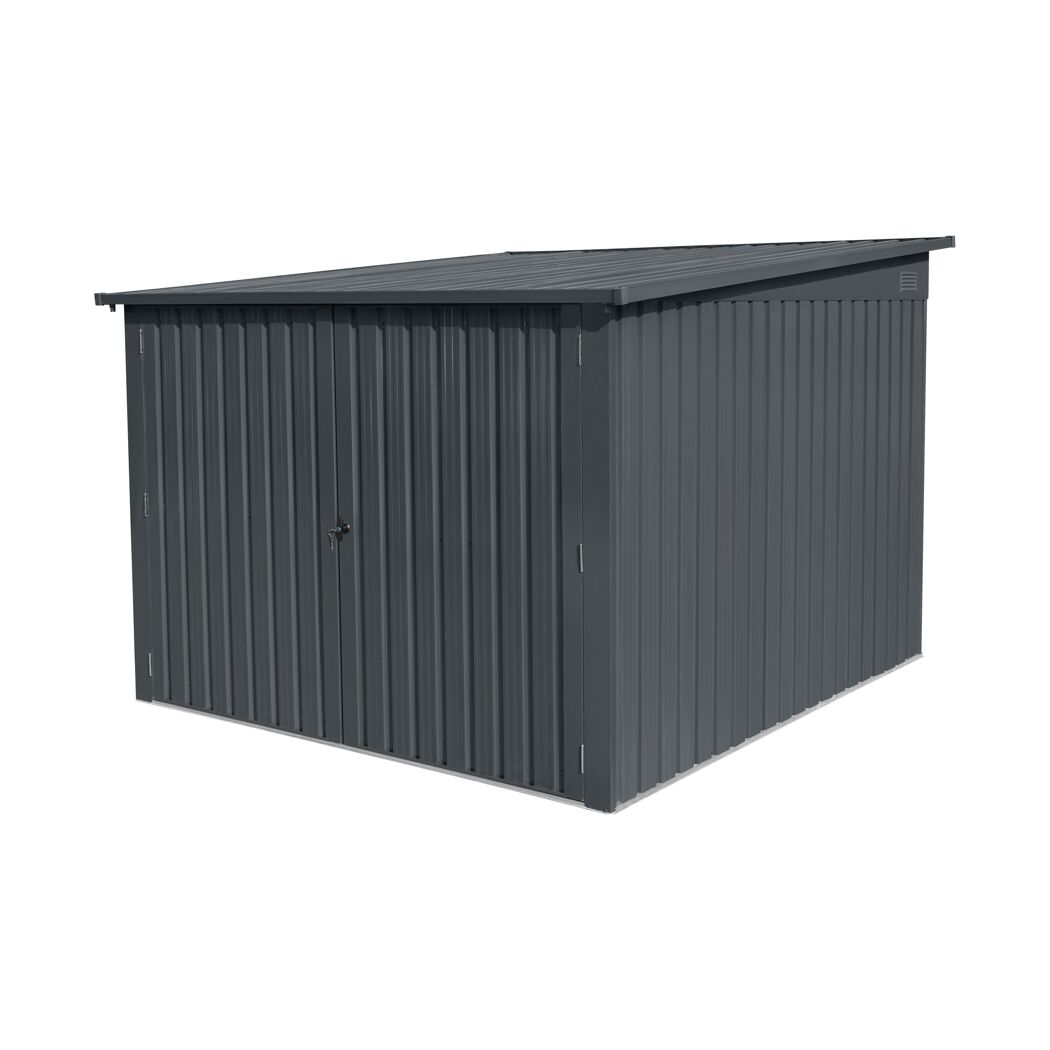 Fahrradgarage anthrazit 217 x 236 x 165 cm