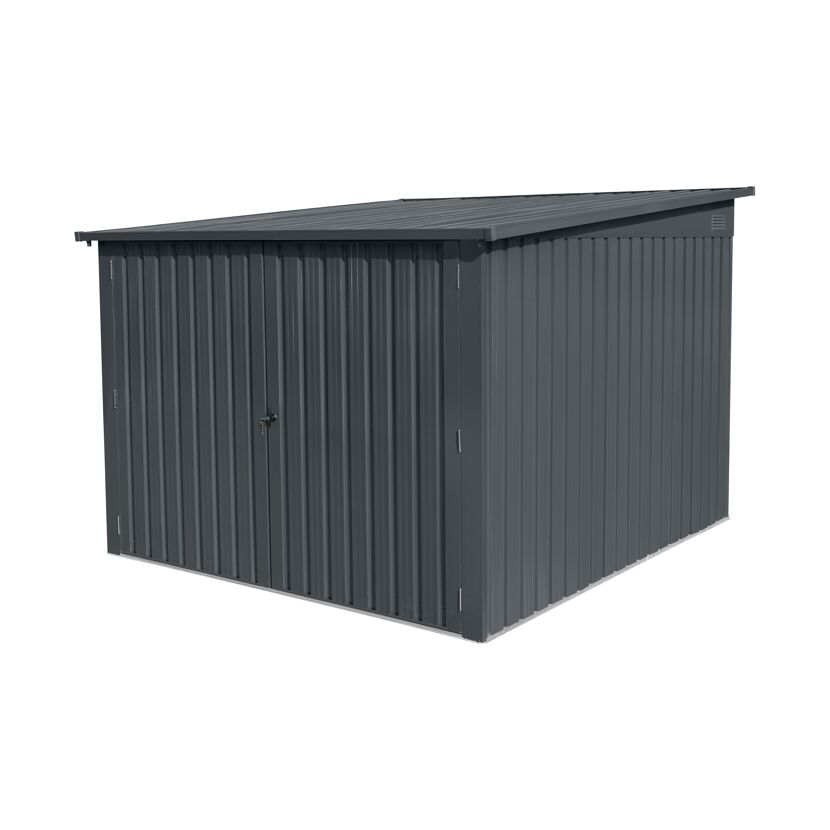 Fahrradgarage anthrazit 217 x 236 x 165 cm