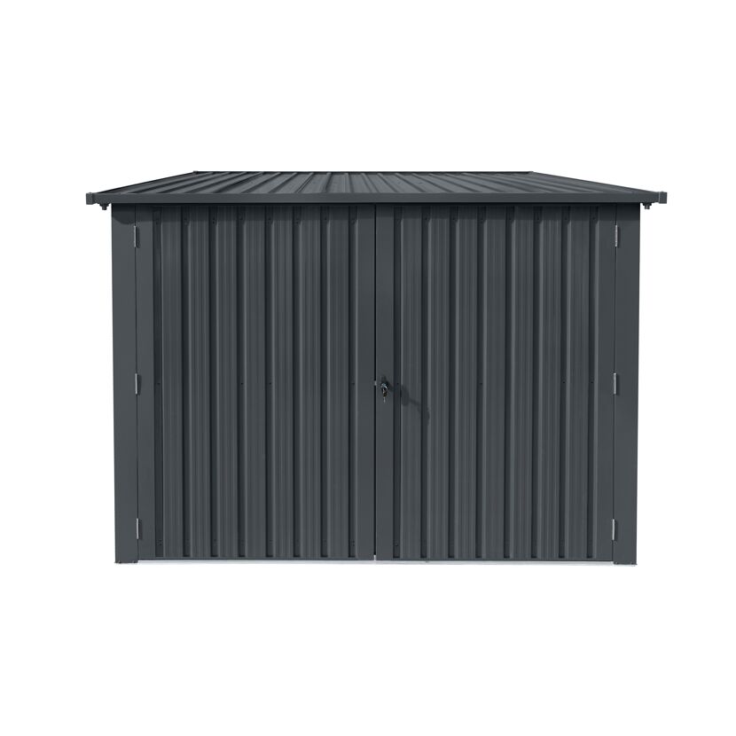 Fahrradgarage anthrazit 217 x 236 x 165 cm