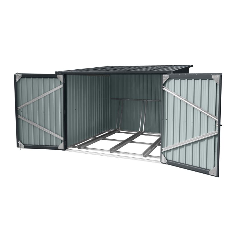 Fahrradgarage anthrazit 217 x 236 x 165 cm