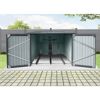 Fahrradgarage anthrazit 217 x 236 x 165 cm