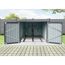 Fahrradgarage anthrazit 217 x 236 x 165 cm