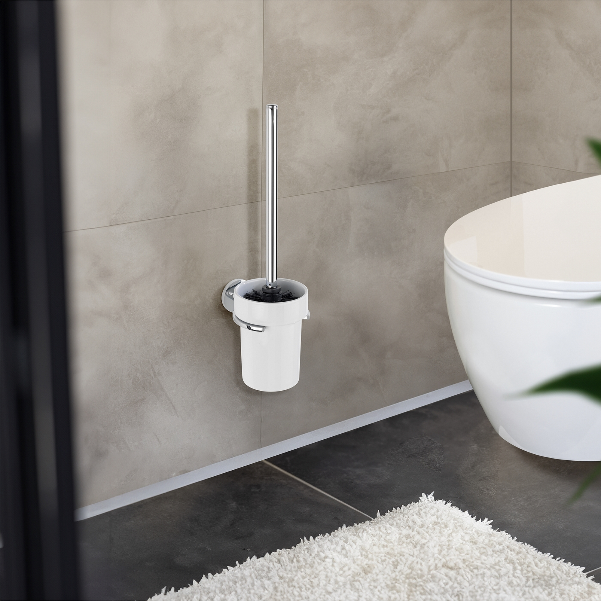 WC-Garnitur 'Isera' Zinkdruckguss weiß