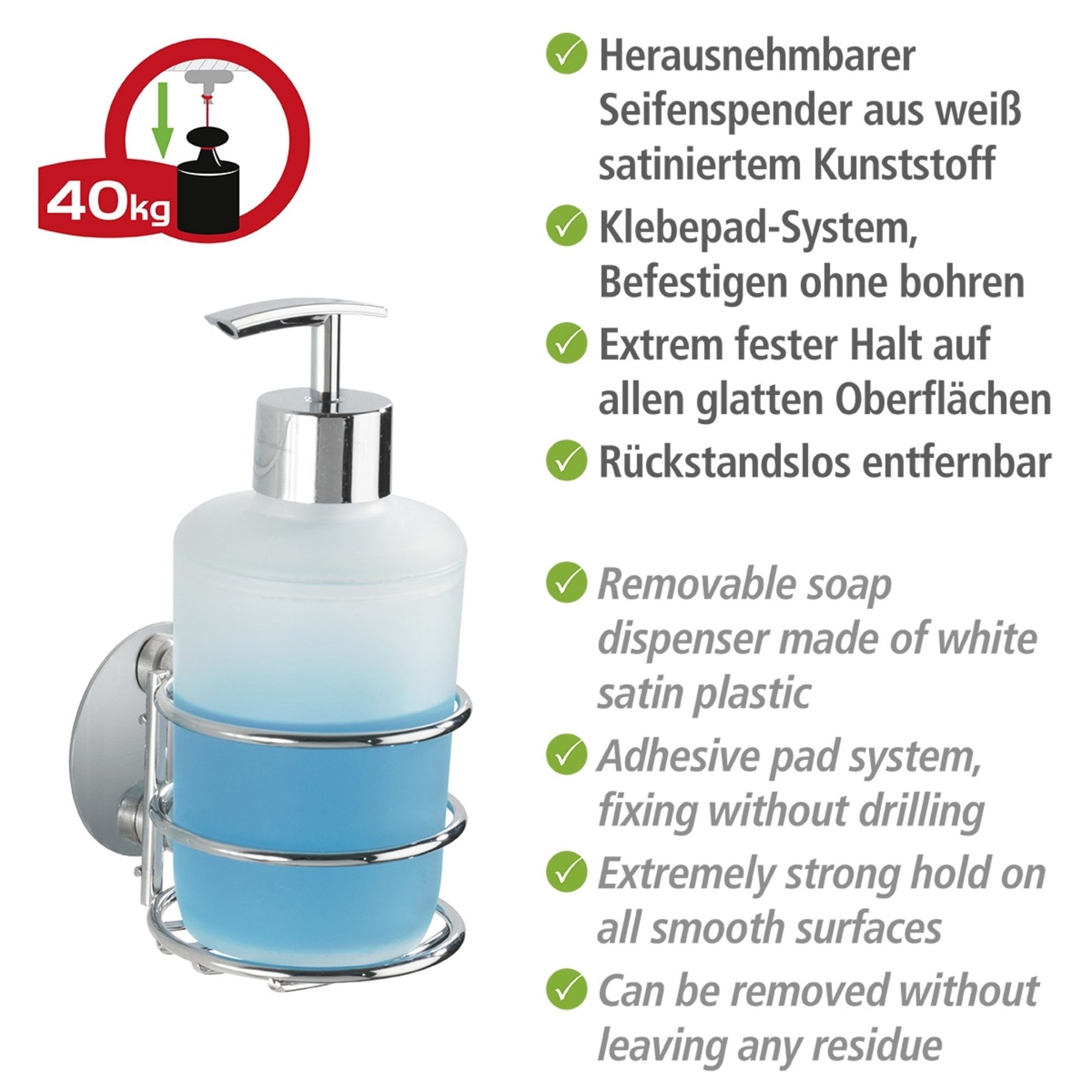 Bad-Accessorei-Set weiß, chromfarben 2-teilig