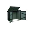 Mülltonnenbox Stahl anthrazit 158 x 134 x 101 cm