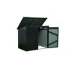 Mülltonnenbox Stahl anthrazit 158 x 134 x 101 cm