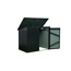 Mülltonnenbox Stahl anthrazit 158 x 134 x 101 cm