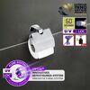 Toilettenpapierhalter 'Maribor' Zinkdruckguss chromfarben mit Deckel