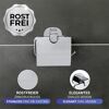 Toilettenpapierhalter 'Maribor' Zinkdruckguss chromfarben mit Deckel