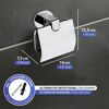 Toilettenpapierhalter 'Maribor' Zinkdruckguss chromfarben mit Deckel