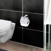 Toilettenpapierhalter 'Maribor' Zinkdruckguss chromfarben mit Deckel