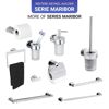 Toilettenpapierhalter 'Maribor' Zinkdruckguss chromfarben mit Deckel