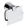 Toilettenpapierhalter 'Maribor' Zinkdruckguss chromfarben mit Deckel