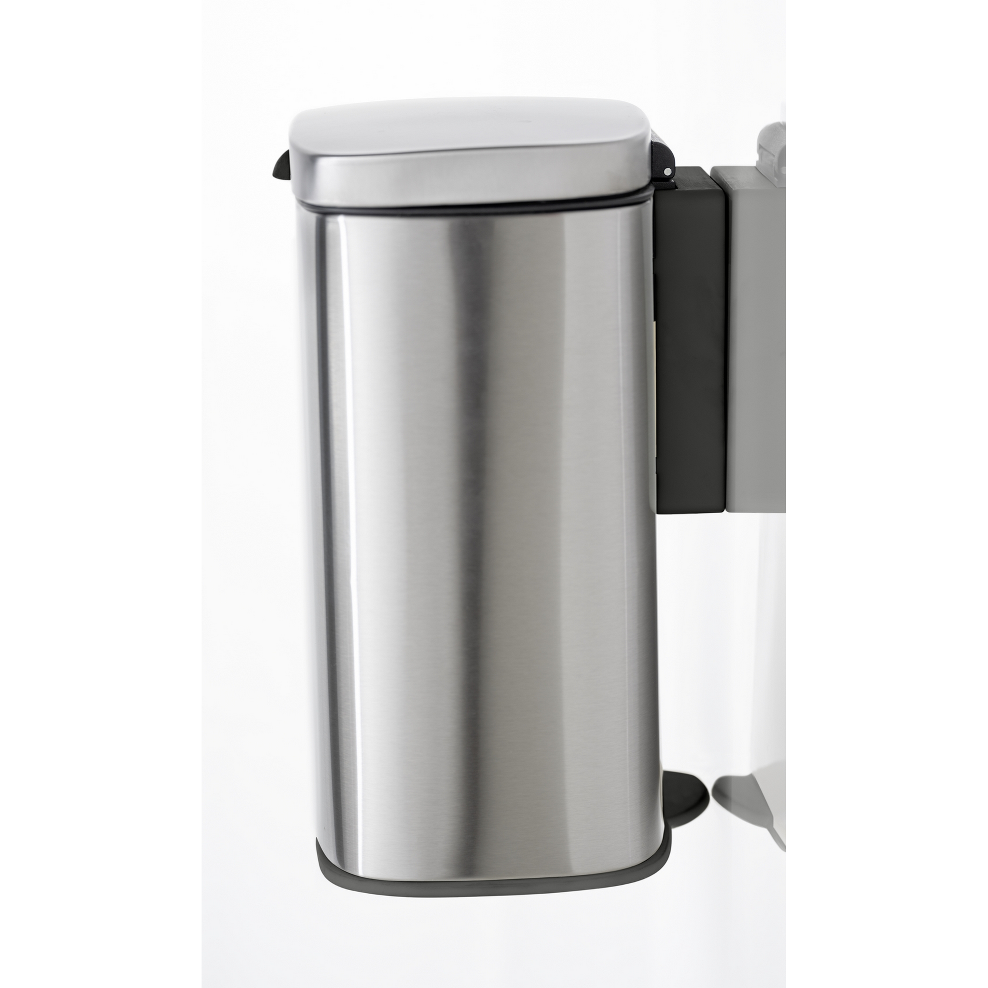 Kosmetikeimer 'Sare' edelstahlfarben matt 21,5 x 29,5 x 19 cm 5 l