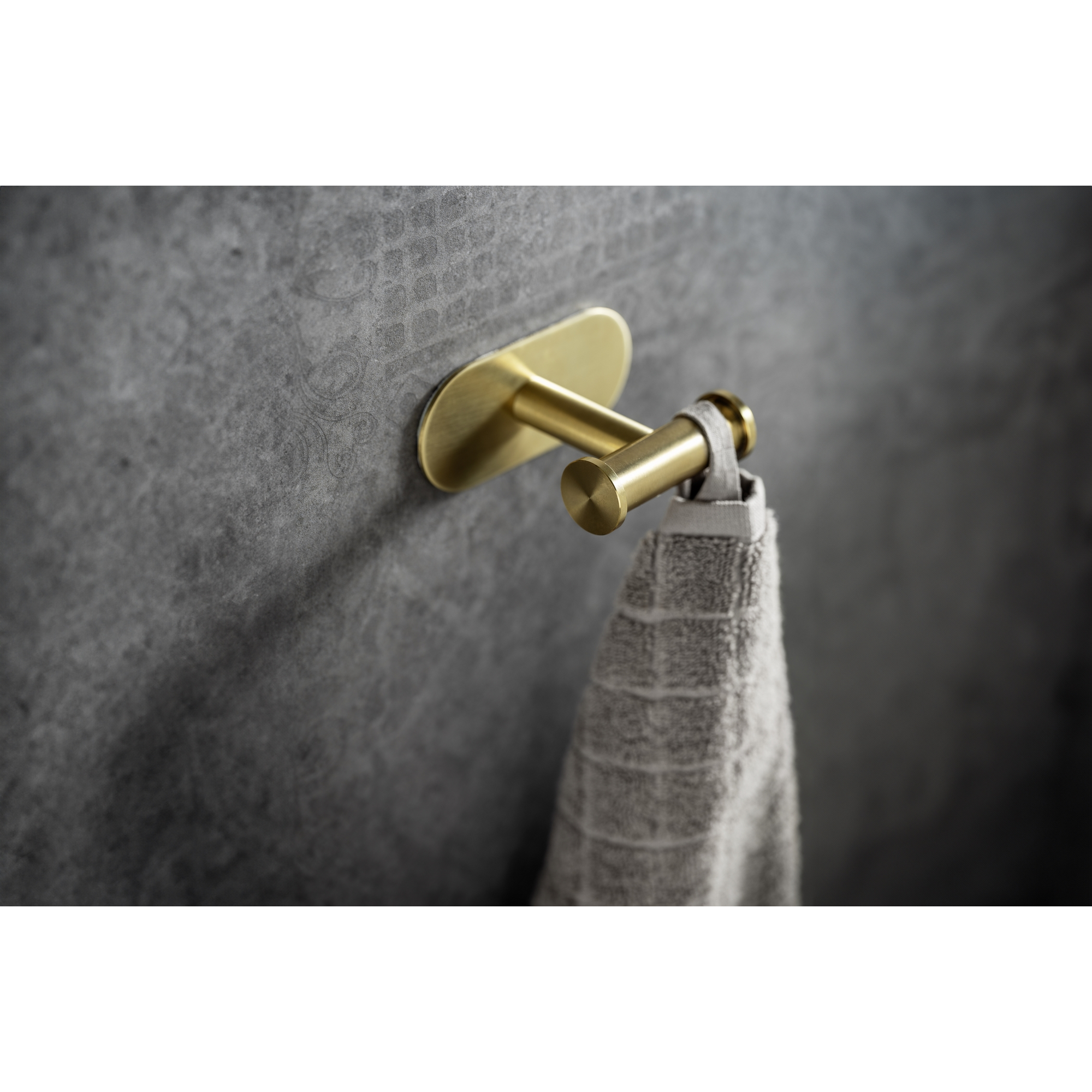 Handtuchhaken 'Duo Orea' Edelstahl goldfarben 10 x 4,5 x 6,5 cm