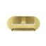 Handtuchhaken 'Duo Orea' Edelstahl goldfarben 10 x 4,5 x 6,5 cm