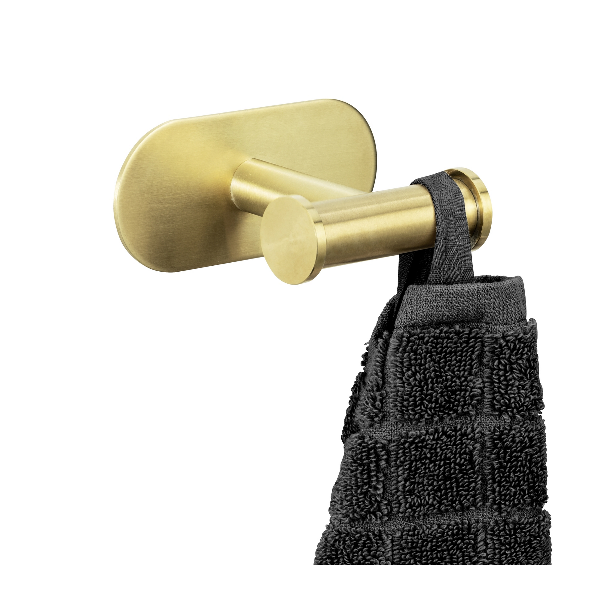 Handtuchhaken 'Duo Orea' Edelstahl goldfarben 10 x 4,5 x 6,5 cm