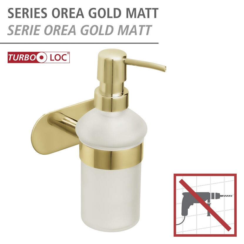 Seifenspender 'Orea' Edelstahl goldfarben 200 ml