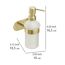 Seifenspender 'Orea' Edelstahl goldfarben 200 ml