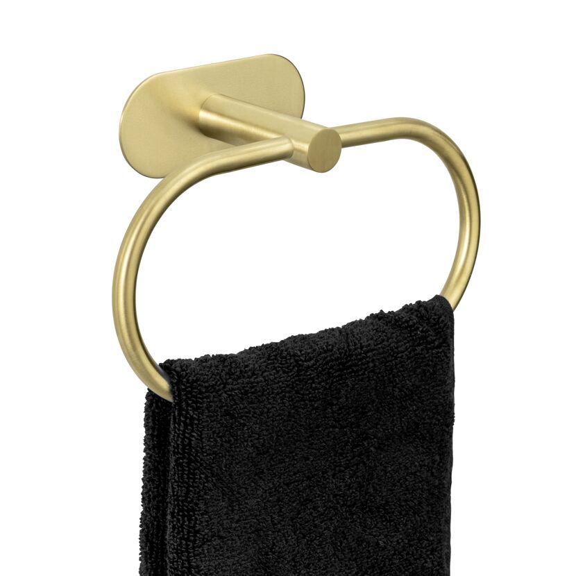Handtuchring 'Orea' Edelstahl goldfarben 20,5 x 12,5 x 7,5 cm