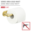 Toilettenpapierhalter Orea Gold Matt, Befestigen ohne bohren