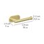 Toilettenpapierhalter Orea Gold Matt, Befestigen ohne bohren