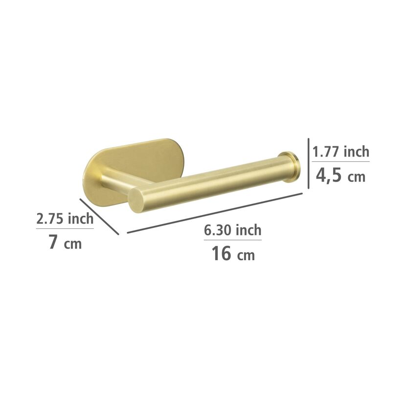 Toilettenpapierhalter Orea Gold Matt, Befestigen ohne bohren