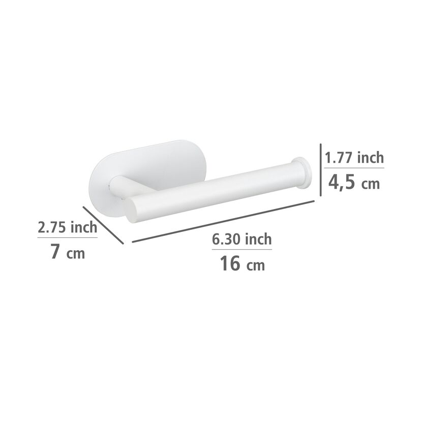 Toilettenpapierhalter 'Orea' Edelstahl weiß matt
