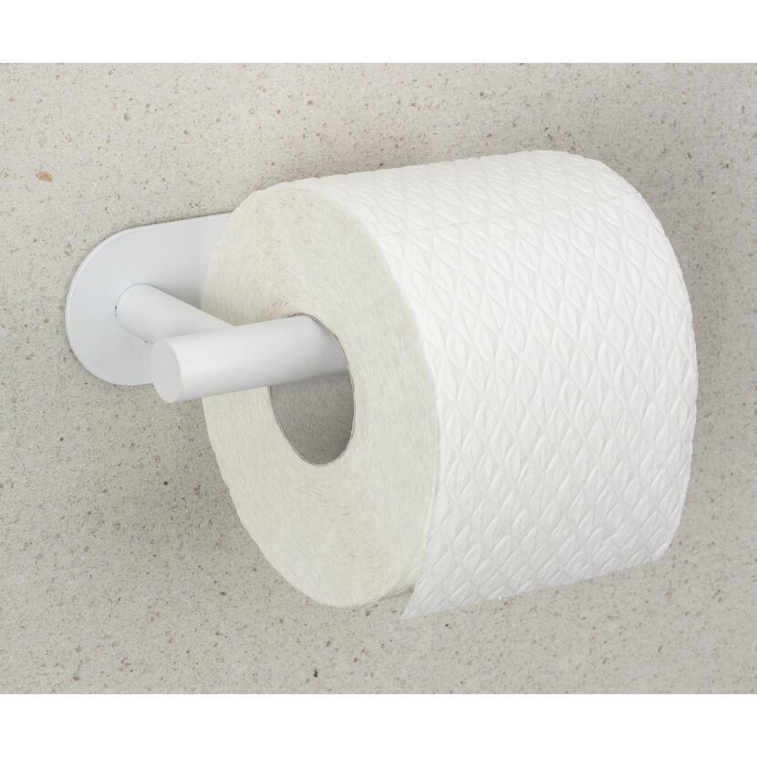 Toilettenpapierhalter 'Orea' Edelstahl weiß matt