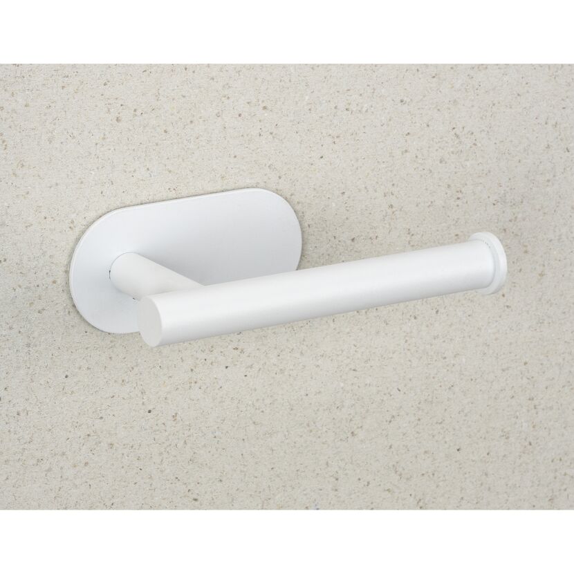 Toilettenpapierhalter 'Orea' Edelstahl weiß matt