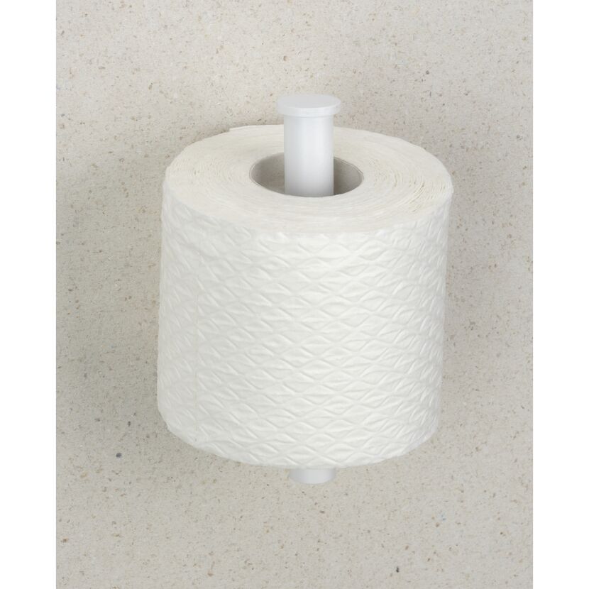 Toilettenpapierhalter 'Orea' Edelstahl weiß matt