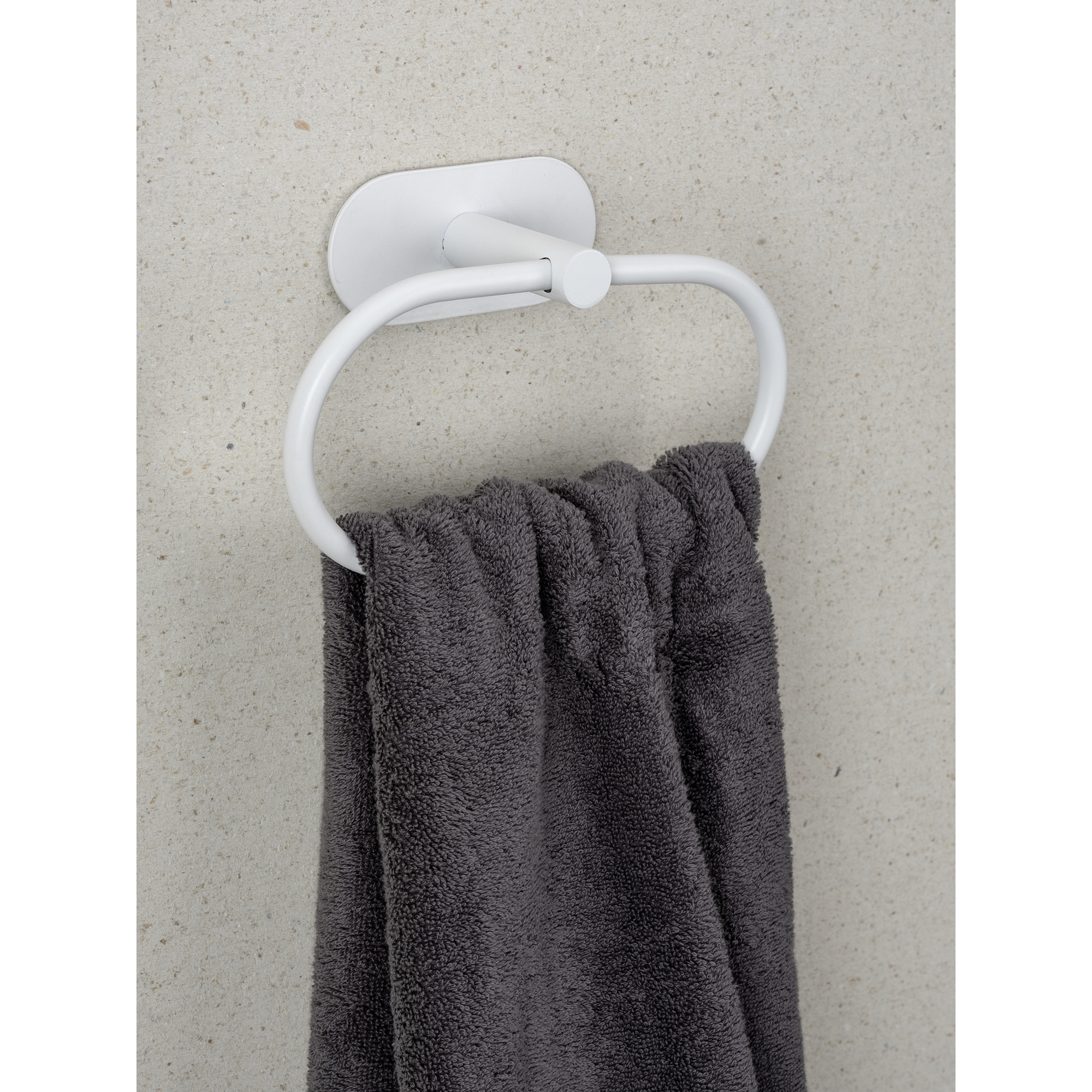 Handtuchring 'Orea' Edelstahl weiß 20,5 x 12,5 x 7,5 cm