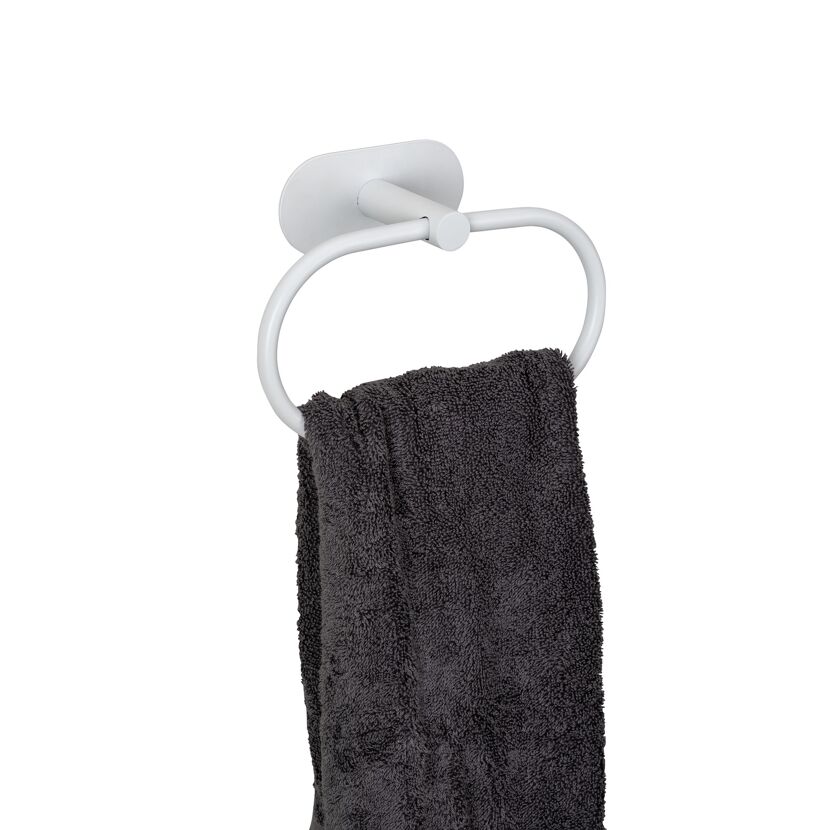 Handtuchring 'Orea' Edelstahl weiß 20,5 x 12,5 x 7,5 cm