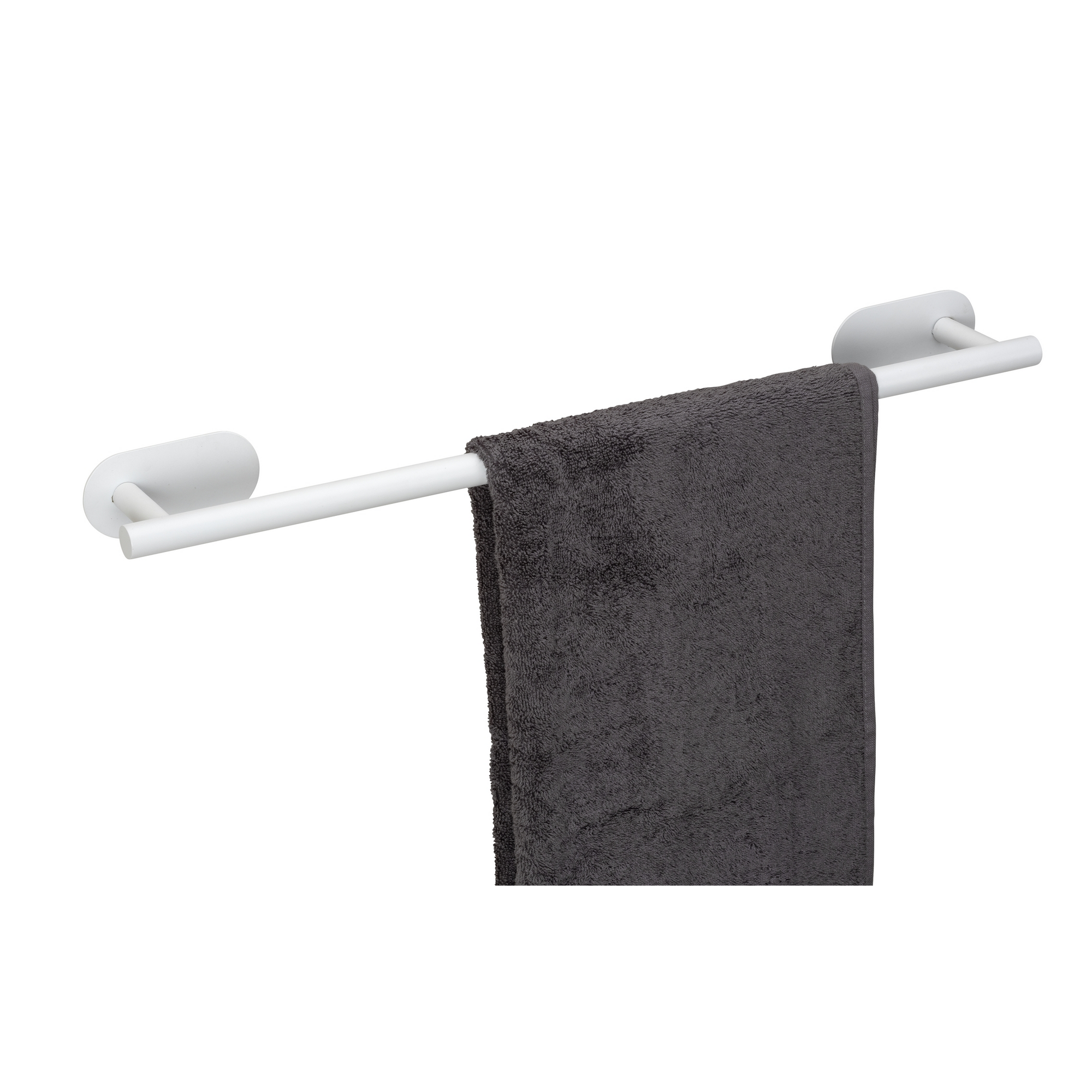 Handtuchstange 'Uno Orea' Edelstahl weiß 60 x 4,5 x 7 cm