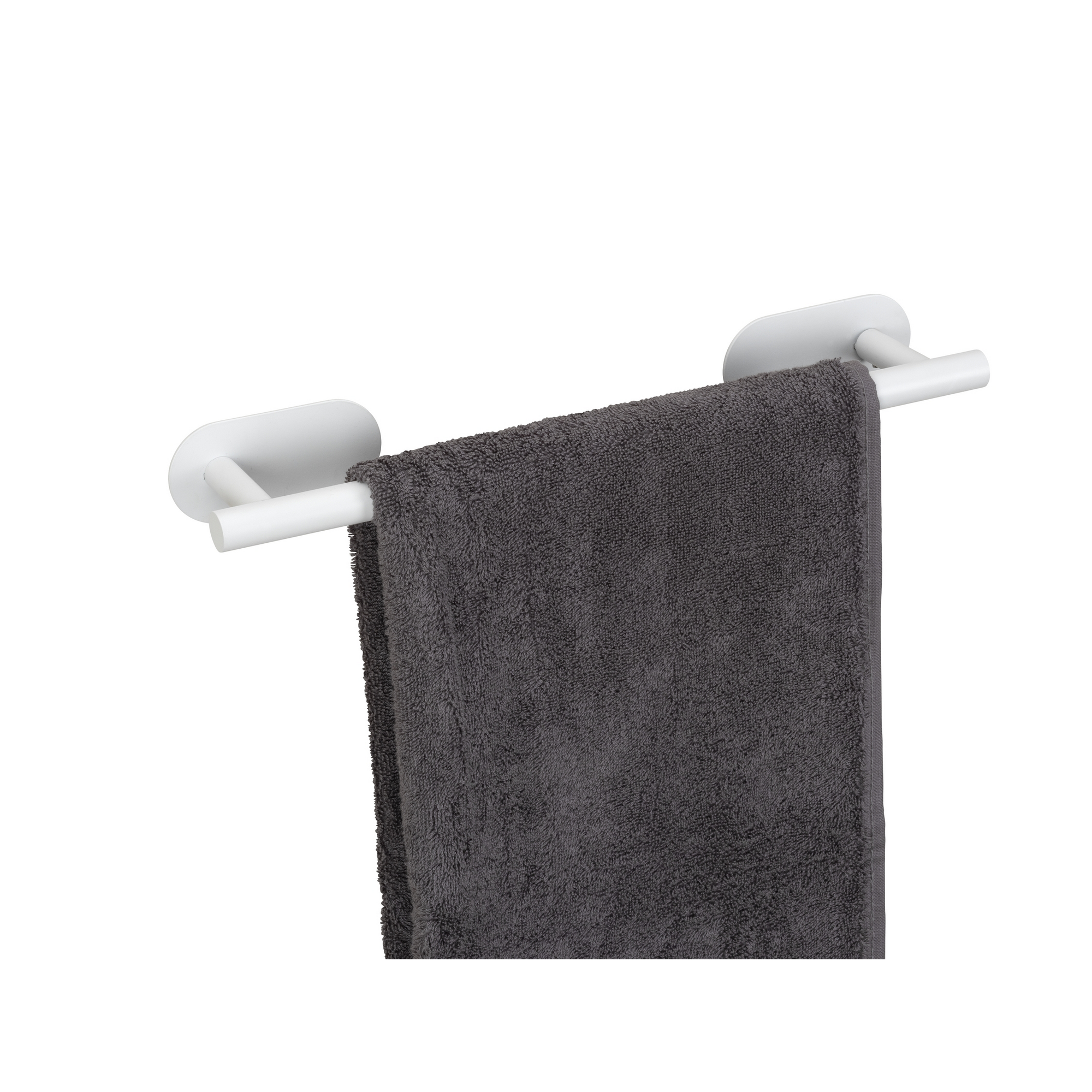 Handtuchstange 'Uno Orea' Edelstahl weiß 40 x 4,5 x 7 cm