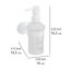 Seifenspender 'Orea' Edelstahl weiß 200 ml