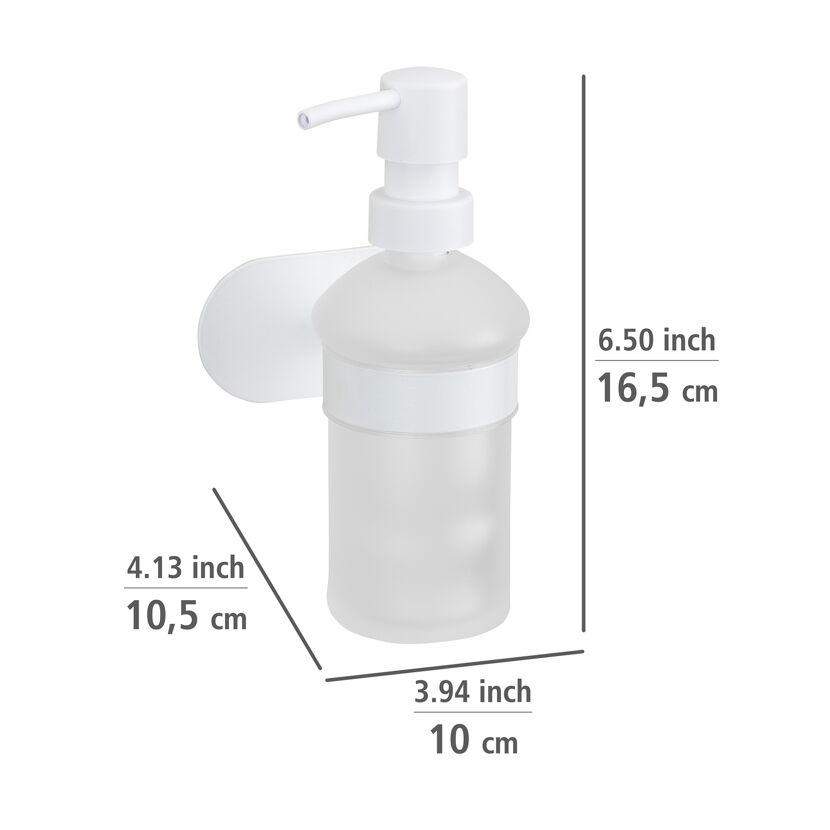Seifenspender 'Orea' Edelstahl weiß 200 ml