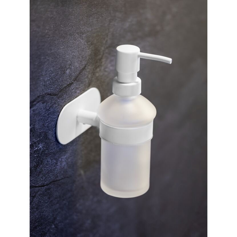 Seifenspender 'Orea' Edelstahl weiß 200 ml