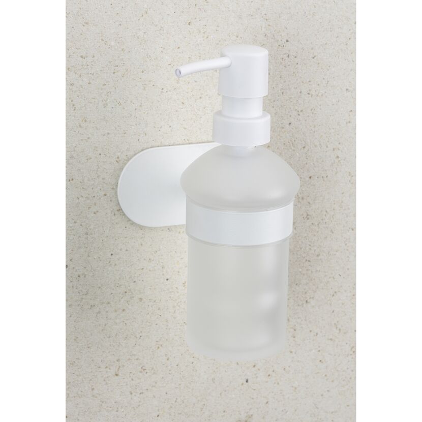 Seifenspender 'Orea' Edelstahl weiß 200 ml