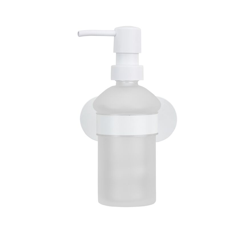 Seifenspender 'Orea' Edelstahl weiß 200 ml