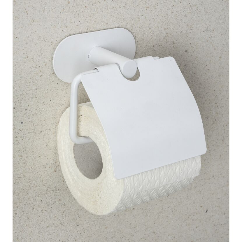 Toilettenpapierhalter 'Orea' Edelstahl weiß