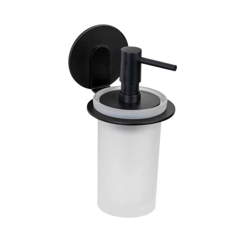 Seifenspender 'Bivio' Glas schwarz 150 ml