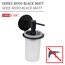 Seifenspender 'Bivio' Glas schwarz 150 ml
