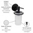 Seifenspender 'Bivio' Glas schwarz 150 ml